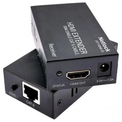 Netlock Extensor HDMI por RJ45 CAT.6 hasta 50mt. en Huesoi Netlock Extensor HDMI por RJ45 CAT.6 hasta 50mt. en Huesoi