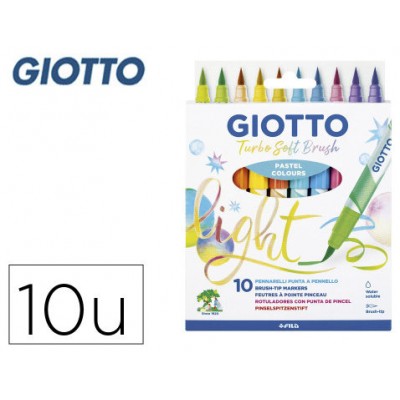 ESTUCHE 10 UDS TURBO SOFT BRUSH PASTEL GIOTTO F426900 (Espera 4 dias) en Huesoi