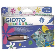 ESTUCHE 5 ROTULADORES DECOR METALLIC GIOTTO F45290000 (Espera 4 dias) en Huesoi