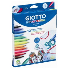 ESTUCHE 12 ROTULADORES GIOTTO DECO TEXTIL GIOTTO F49490000 (Espera 4 dias) en Huesoi