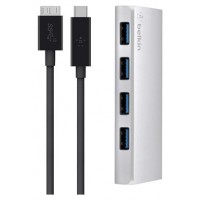 HUB USB-C BELKIN F4U088VF A 4xUSB-A 3.0 5Gps 900mA en Huesoi