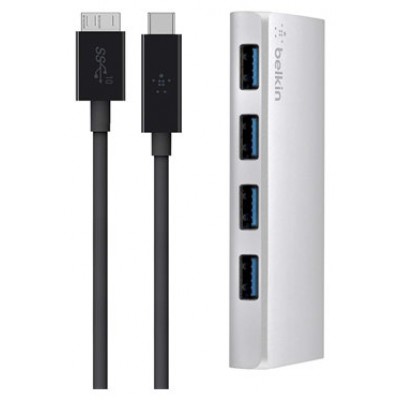HUB USB-C BELKIN F4U088VF A 4xUSB-A 3.0 5Gps 900mA en Huesoi HUB USB-C BELKIN F4U088VF A 4xUSB-A 3.0 5Gps 900mA en Huesoi