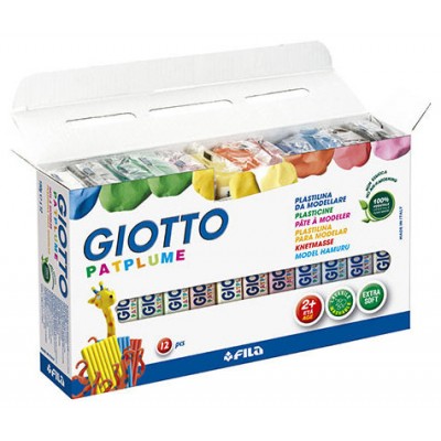 CAJA 12 PLASTILINA PATPLUME 150G GIOTTO F51190000 (Espera 4 dias) en Huesoi