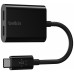 ADAPTADOR BELKIN F7U081BTBLK USB-C DE AUDIO Y CARGA en Huesoi