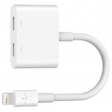 ADAPTADOR BELKIN F8J198BTWHT  AUDIO + CARGA LIGHTNING en Huesoi