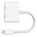 ADAPTADOR BELKIN F8J198BTWHT  AUDIO + CARGA LIGHTNING en Huesoi