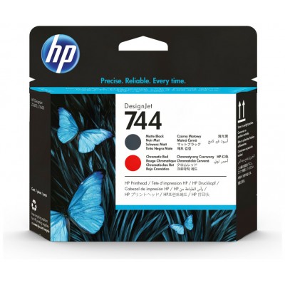 HP DesignJet 744 Cabezal de impresion Negro mate y Rojo en Huesoi