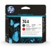 HP DesignJet 744 Cabezal de impresion Negro mate y Rojo en Huesoi