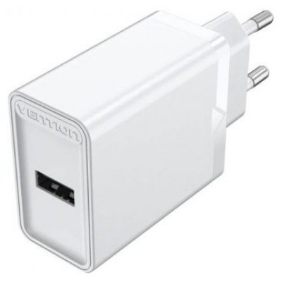 CARGADOR PARED 12W USB-A 2.4A BLANCO VENTION (Espera 4 dias) en Huesoi