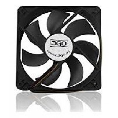 FAN12BK - 120mm, 12V, 1200rpm, 43.96cfm, Negro en Huesoi