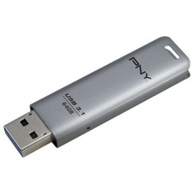 PNY USB Elite Steel 3.1 64GB / Lectura 80Mb/s en Huesoi