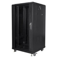 ARMARIO RACK LANBERG 22U 600X600 AUTOENSAMBLADO HASTA 60KG NEGRO en Huesoi