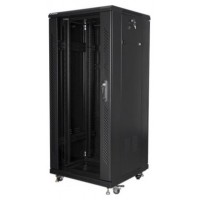 ARMARIO LANBERG RACK 19" 27U 600X600 FLAT PACK BLACK NEGRO en Huesoi