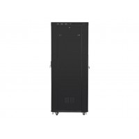 ARMARIO LANBERG RACK 19? 27U 800X1000 FLAT PACK NEGRO PUERTA DE CRISTAL CON LCD en Huesoi