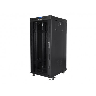 ARMARIO LANBERG RACK 19" 37U 800X1000 FLAT PACK NEGRO PUERTA CRISTAL CON LCD en Huesoi