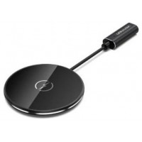 BASE DE CARGA INALAMBRICO USB-C 15W CIRCULAR NEGRO VENTION (Espera 4 dias) en Huesoi