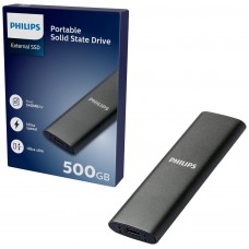 DISCO M.2 EXTERNO PHILIPS 500GB USB-C/USB3.0 540MB en Huesoi