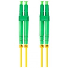 CABLE DE FIBRAOPTICA LANBERG 1M MONO LC/APC-LC/APC DUPLEX G657A1 LSZH AMARILL en Huesoi