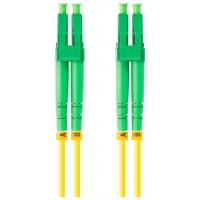 CABLE DE FIBRAOPTICA LANBERG 2M MONO LC/APC-LC/APC DUPLEX G657A1 LSZH AMARILL en Huesoi