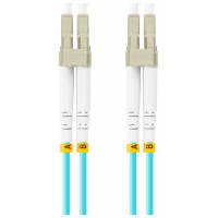 CABLE DE FIBRAOPTICA LANBERG 1M MULTI LC/UPC-LC/UPC DUPLEX OM3 50/125 LSZH  AZUL en Huesoi