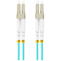 CABLE DE FIBRAOPTICA LANBERG 2M MULTI LC/UPC-LC/UPC DUPLEX OM3 50/125 LSZH  AZUL en Huesoi
