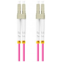 CABLE FIBRA OPTICA LANBERG 0.5 M MULTI LC/UPC-LC/UPC DUPLEX OM4 50/125 LSZH VI en Huesoi