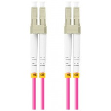 CABLE FIBRA OPTICA LANBERG 0.5 M MULTI LC/UPC-LC/UPC DUPLEX OM4 50/125 LSZH VI en Huesoi