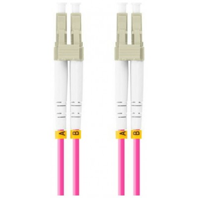 CABLE FIBRA OPTICA LANBERG 0.5 M MULTI LC/UPC-LC/UPC DUPLEX OM4 50/125 LSZH VI en Huesoi