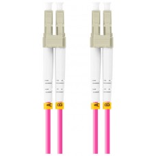 CABLE DE FIBRAOPTICA LANBERG 2M MULTI LC/UPC-LC/UPC DUPLEX OM4 50/125 LSZH VIOL en Huesoi