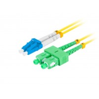 CABLE DE FIBRAOPTICA LANBERG DUPLEX LC/UPC-SC/APC 2M LSZH G657A1 AMARILLO en Huesoi