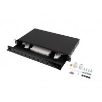 PATCH PANEL LANBERG 1U 19" FIBRA OPTICA 12 PTS SC SIMPLEX O 12 LC DUPLEX BK+ACC en Huesoi