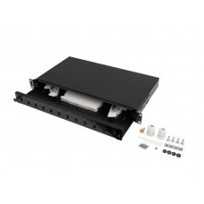 PATCH PANEL LANBERG 1U 19" FIBRA OPTICA 12 PTS SC SIMPLEX O 12 LC DUPLEX BK+ACC en Huesoi