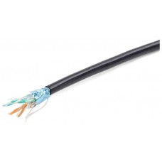 CABLE RED EXTERIOR GEMBIRD CAT 5E FTP COBRE SOLIDO AWG24 CON GEL NEGRO 305M en Huesoi