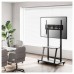 AISENS - SOPORTE DE SUELO ECO CON RUEDA, BANDEJA PARA DVD PARA MONITOR/TV 150KG DE 37-100, NEGRO en Huesoi