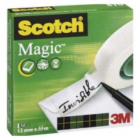 ROLLO CINTA INVISIBLE 12MM X 33M MAGICCAJA CARTÓN 810/1233 SCOTH 7100054153 (Espera 4 dias) en Huesoi