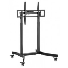 AISENS - SOPORTE DE SUELO MOTORIZADO PRO CON RUEDAS PARA MONITOR/TV 120KG DE 55-100, NEGRO en Huesoi