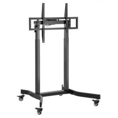 AISENS - SOPORTE DE SUELO MOTORIZADO PRO CON RUEDAS PARA MONITOR/TV 120KG DE 55-100, NEGRO en Huesoi