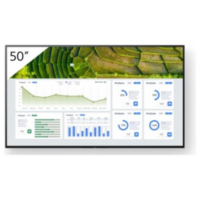 Sony FW-50BZ30L pantalla de señalización Pantalla plana para señalización digital 127 cm (50") LCD Wifi 440 cd / m² 4K Ultra HD Negro Android 24/7 (Espera 4 dias) en Huesoi