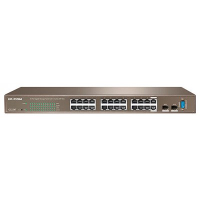 IPCOM FULL MANAGEMENT SWITCH G3224T 24-PORTS GIGABIT L2 MANAGEMENT SWITCH WITH 2 COMBO SFP PORTS,1 CONSOLE PORT (G3224T) (Espera 4 dias) en Huesoi