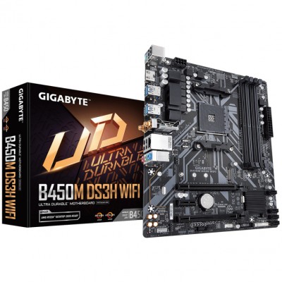 PLACA BASE GIGABYTE B450M DS3H WIFI AM4 MATX 4XDDR4 en Huesoi