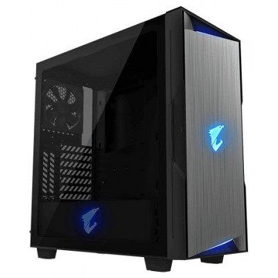 CAJA GAMING GIGABYTE AC300G ATX 2XUSB3.0 1XUSBC RGB S/F NEGRO en Huesoi