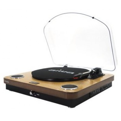 TOCADISCOS BLUETOOTH AIWA GBTUR-120V3 MADERA BT5.0+ en Huesoi