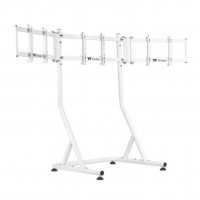SOPORTE PARA 3 MONITORES DE 32" THERMALTAKE TRIPLE RACING BLANCO en Huesoi