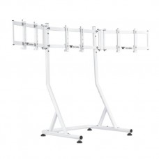 SOPORTE PARA 3 MONITORES DE 32" THERMALTAKE TRIPLE RACING BLANCO en Huesoi
