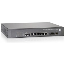 SWITCH LEVEL ONE GEP-1020 10P 10/100/1000 8 p POE PLUS en Huesoi