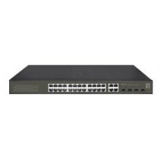 SWITCH SEMIGESTIONABLE LEVEL ONE HILBERT 24P POE en Huesoi