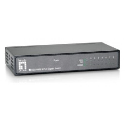 SWITCH LEVEL ONE NO GESTION 8P 10/100/1000 CARCASA en Huesoi