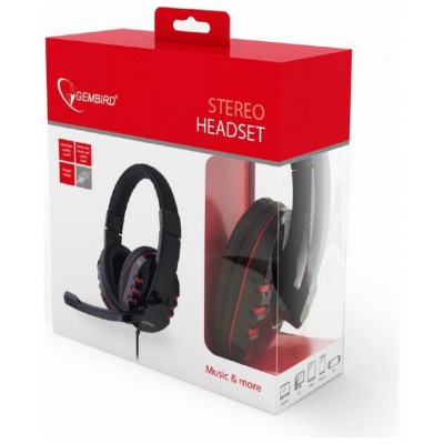 AURICULARES GEMBIRD MICROFONO CONTROL VOL NEGRO ALAMBRICO en Huesoi