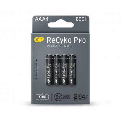 PILA RECARGABLE GP AAA SIN DESCARGA 800mAh (4 UD) en Huesoi PILA RECARGABLE GP AAA SIN DESCARGA 800mAh (4 UD) en Huesoi