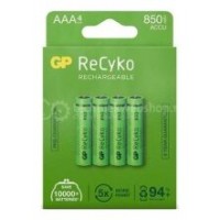 PILA RECARGABLE GP AAA SIN DESCARGA 850mAh (4 UD) en Huesoi